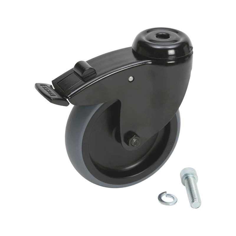 Kotač za radionička kolica s kočnicom