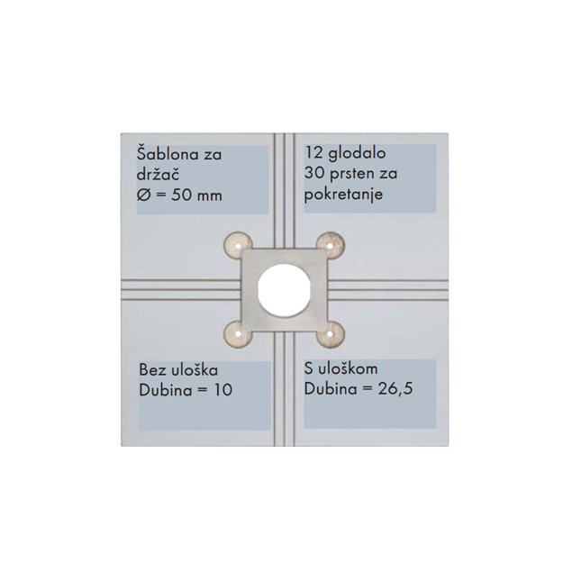 Šablona za univerzalni konektor Šablona za univerzalni konektor