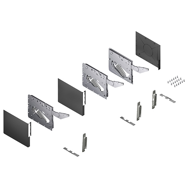 Podizni okov Kinvaro T-Slim za široke drvene fronte Soft-close Podizni okov Kinvaro T-Slim za široke drvene fronte Soft-close