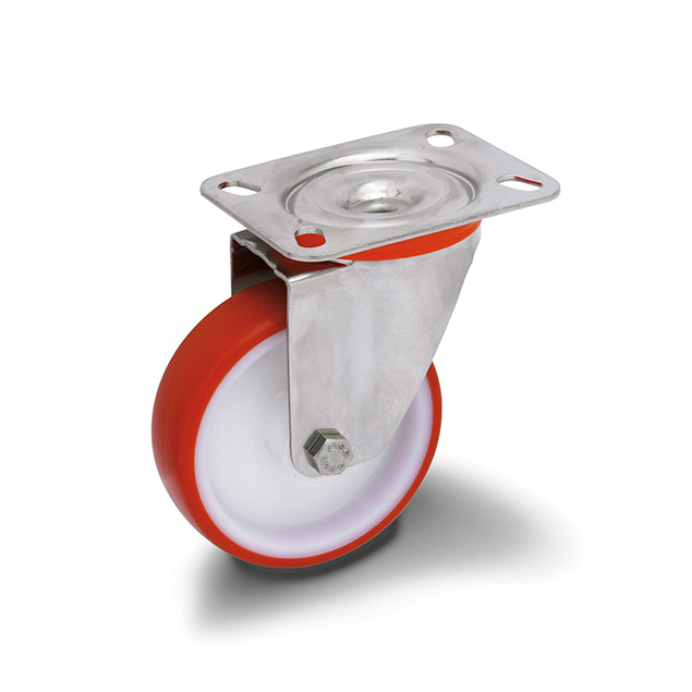 Kotač za transportne uređaje s rotirajućom pločicom - PUR guma Kotač za transportne uređaje s rotirajućom pločicom - PUR guma