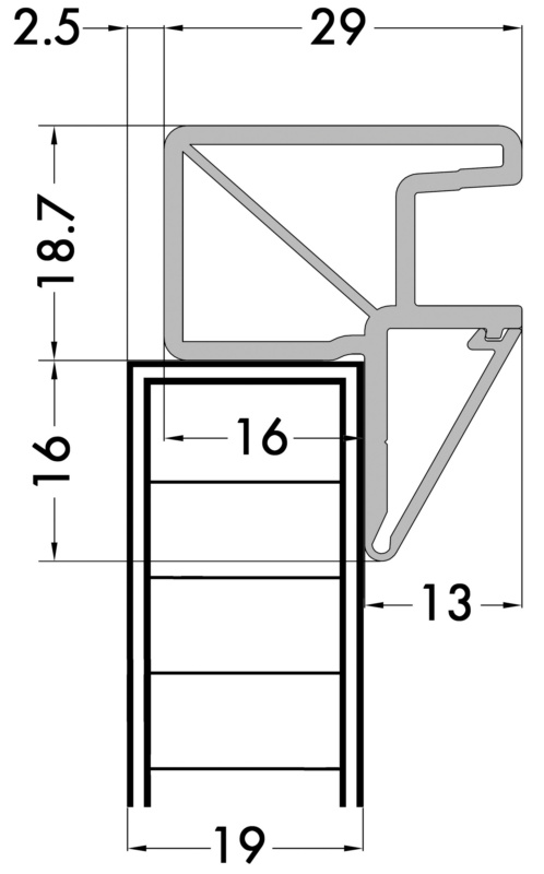 VODILICA ZA SISTEM ROLETA - 20/25 MM LAMELE