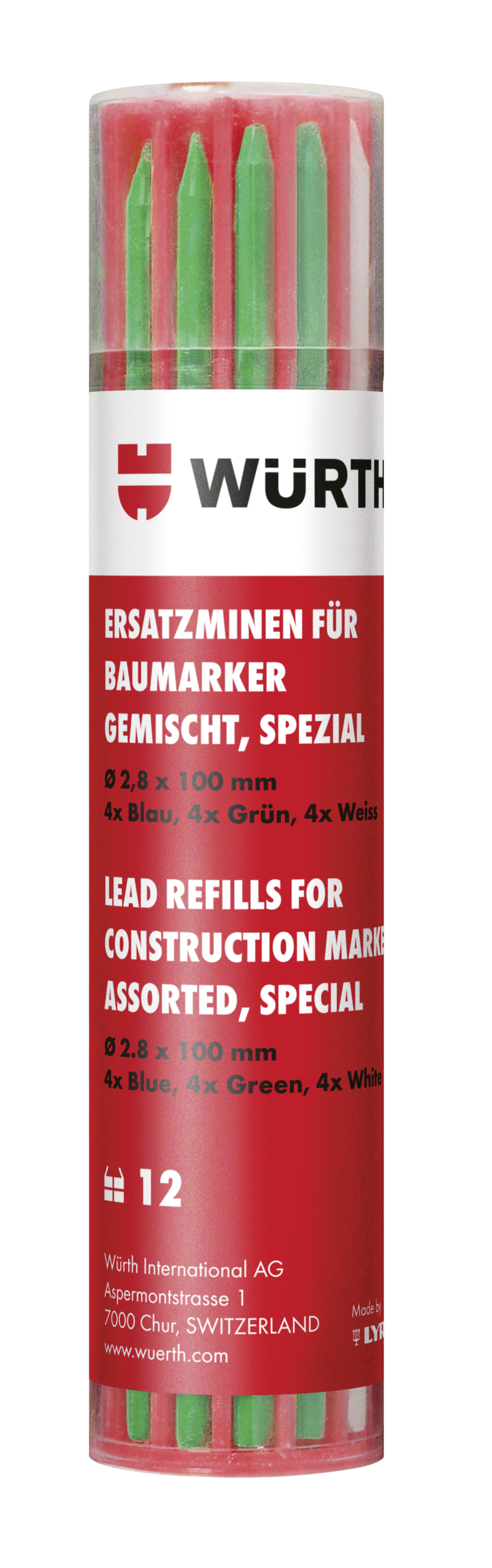 Grafitne mine za olovku u spremniku otpornom na udarce Grafitne mine za olovku u spremniku otpornom na udarce