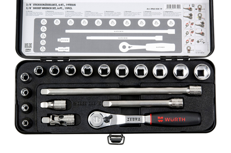 Set nasadnih ključeva - 3/8" - 19 dijelni