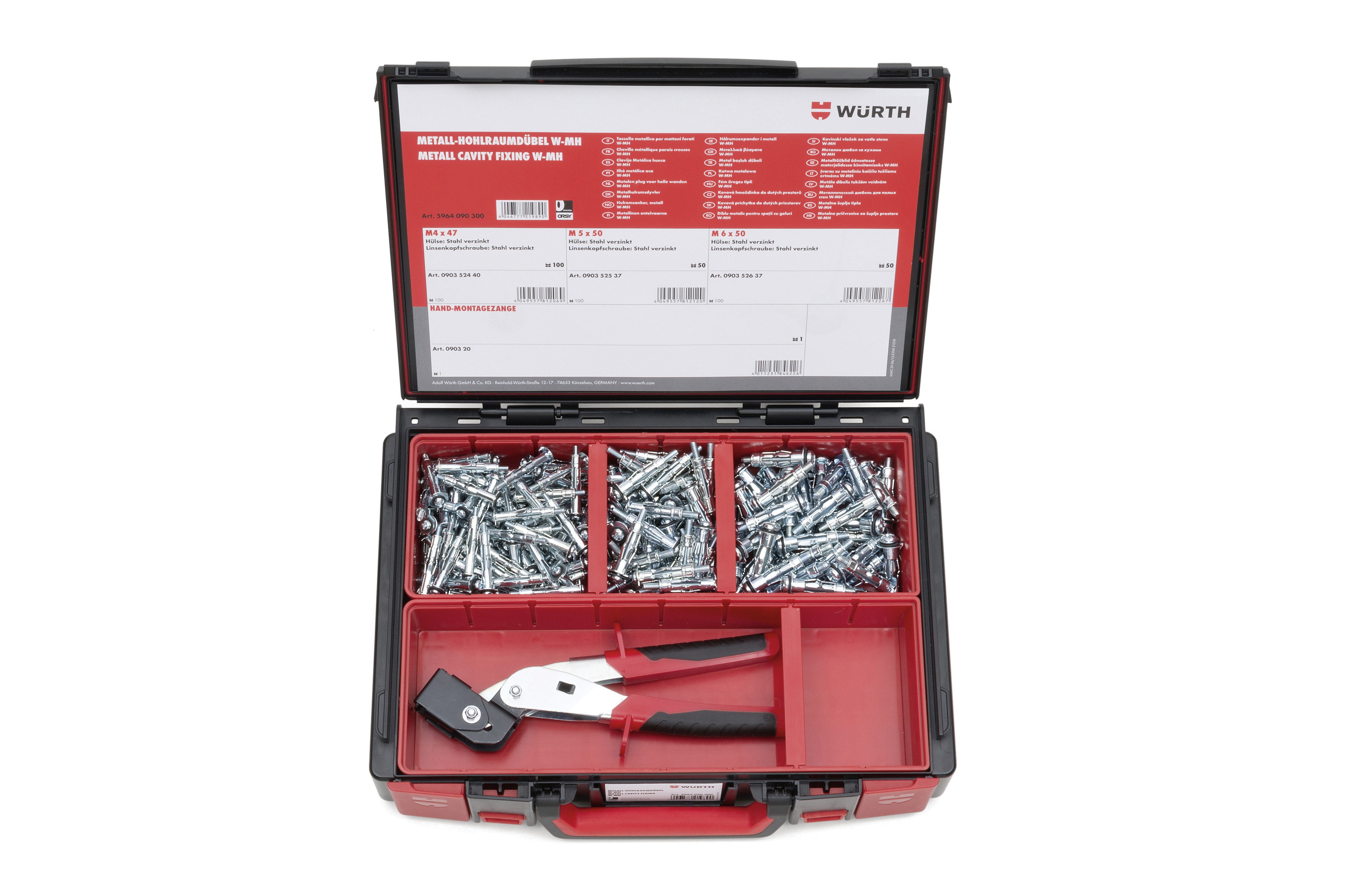 Set metalnih tipli za šuplji zid W-MH