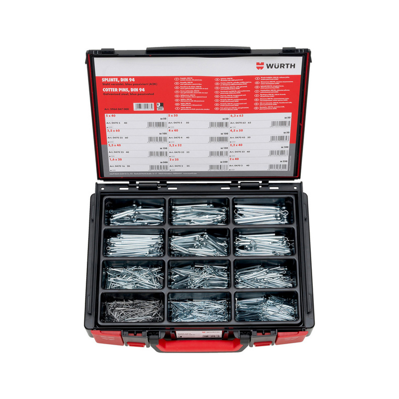 ISO 1234 - asortiman - čelik - pocinčano