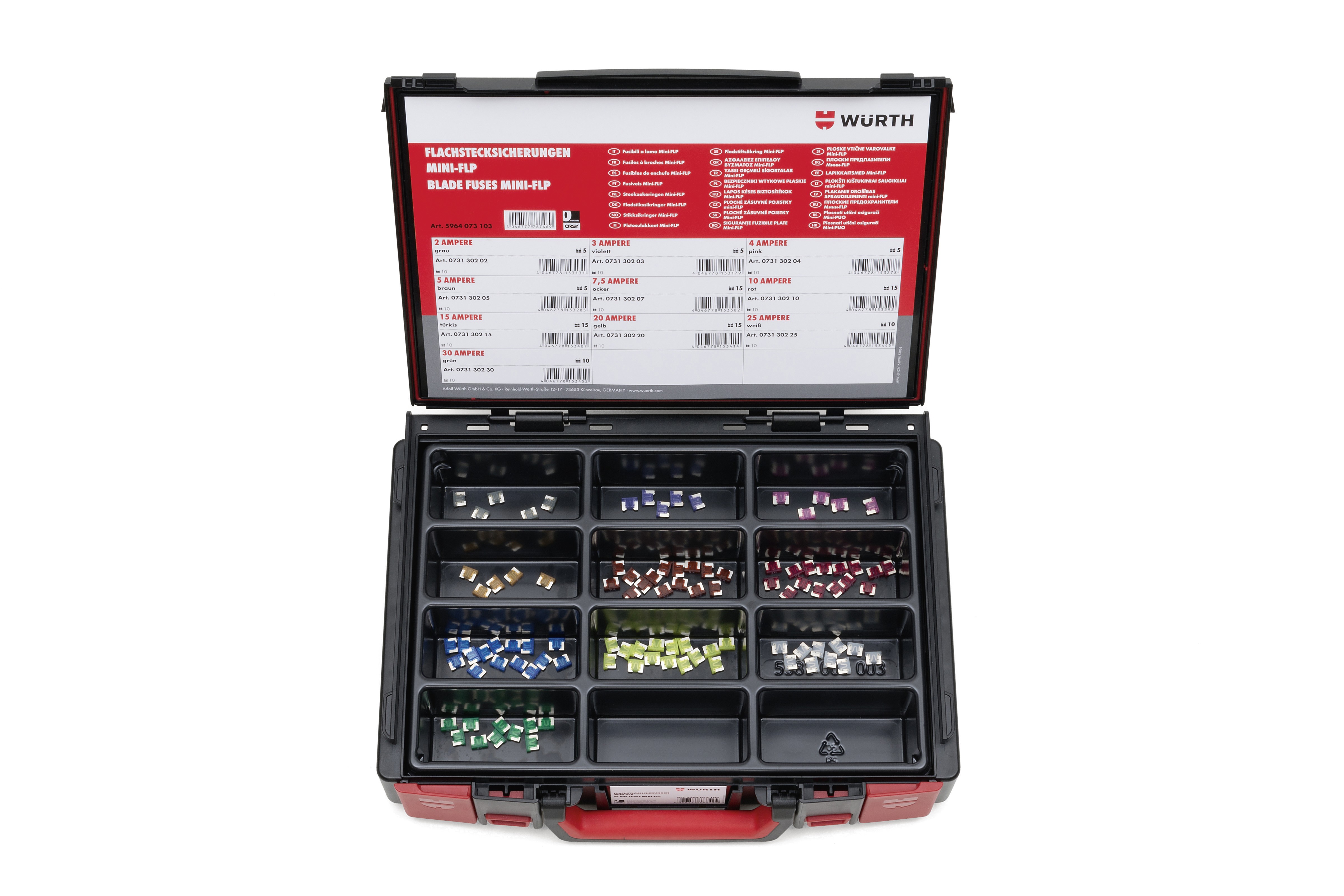 Set plosnatih utičnih osigurača Mini-FLP silver Set plosnatih utičnih osigurača Mini-FLP silver