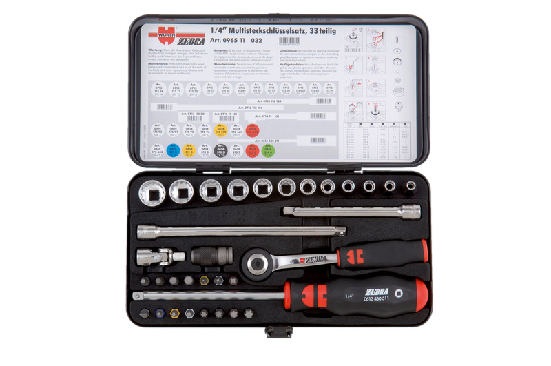 1/4" set nasadnih ključeva- 33-dijelni