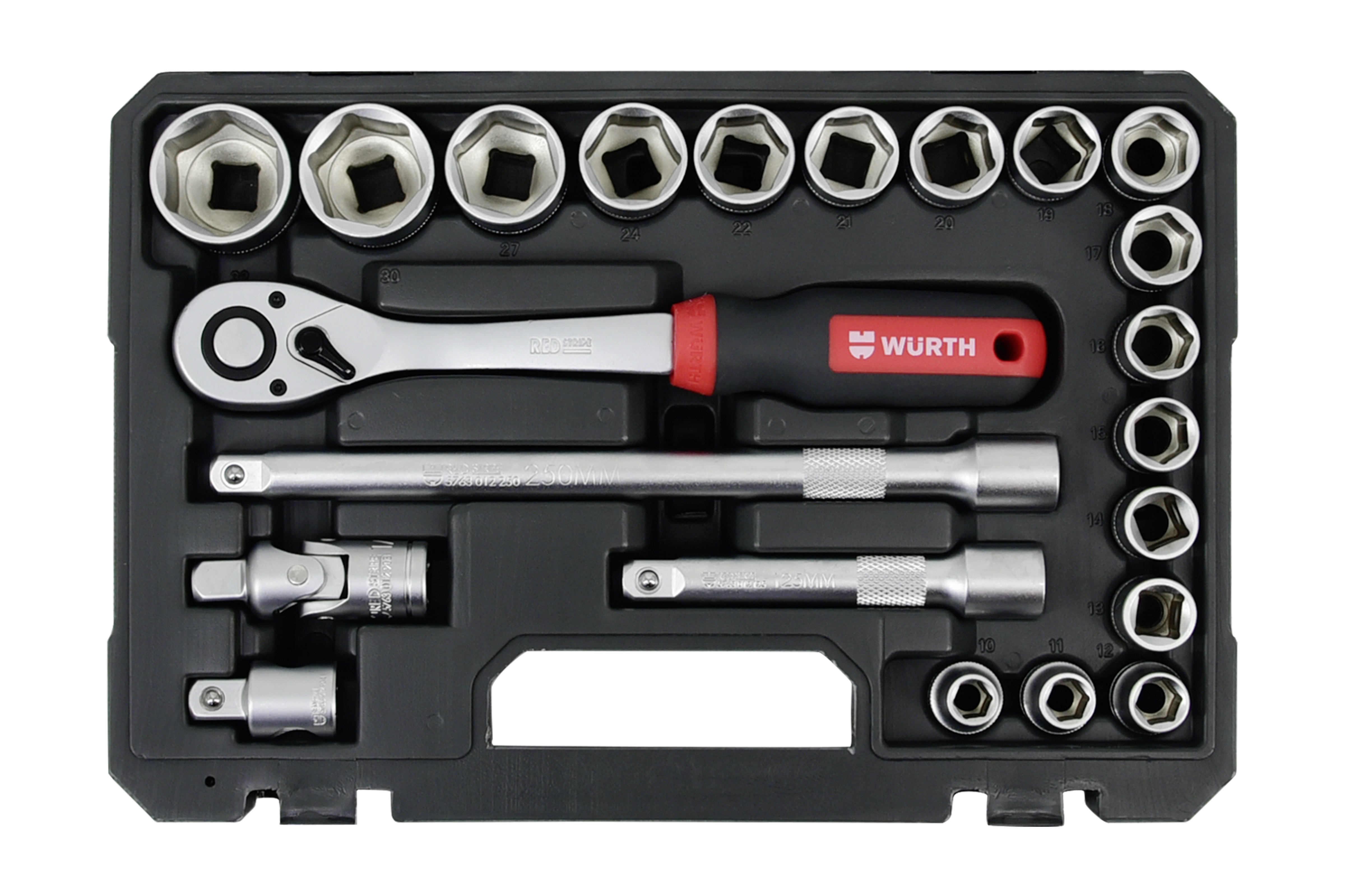 Set nasadnih ključeva 1/2" šesterokut - 22 dijelni Set nasadnih ključeva 1/2" šesterokut - 22 dijelni