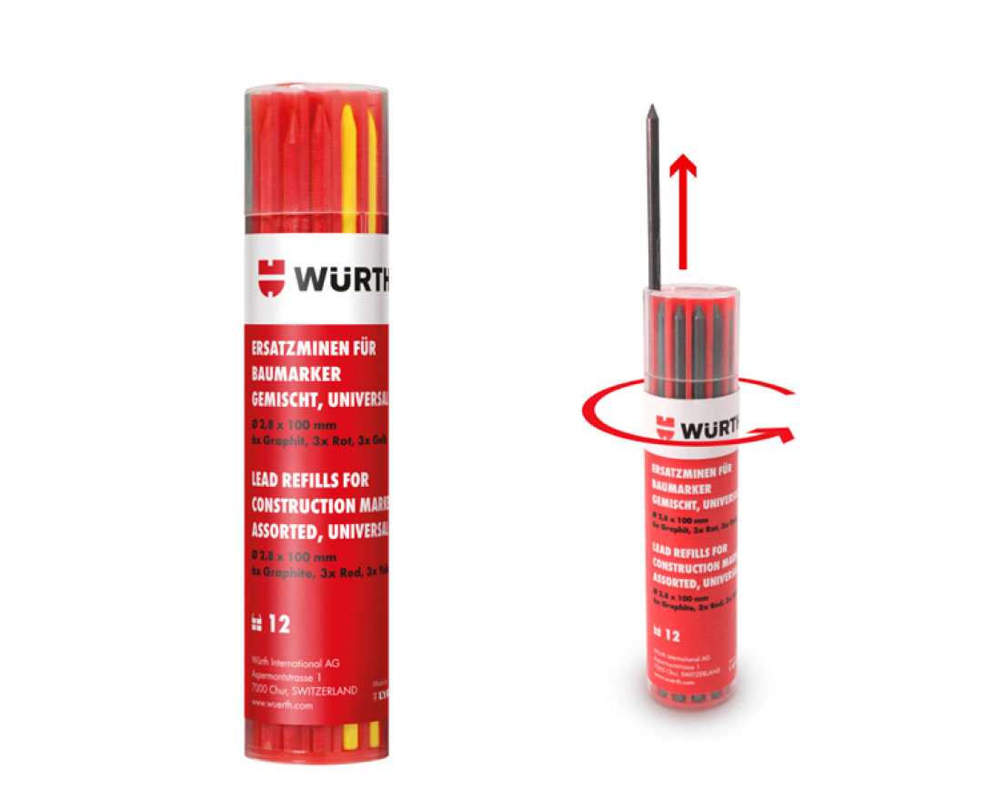 Set rezervnih mina u boji za olovku u spremniku Set rezervnih mina u boji za olovku u spremniku