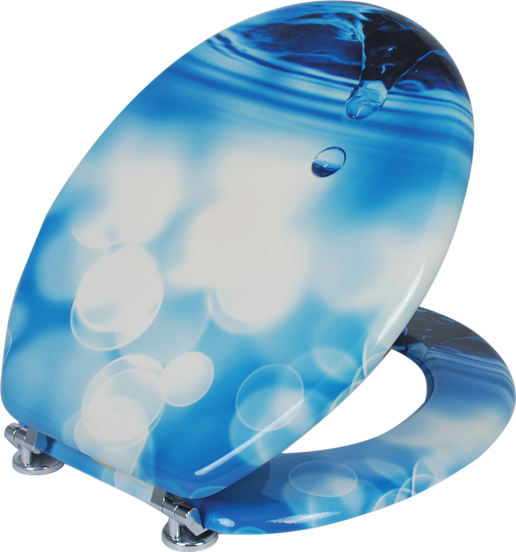 WC sjedalo MDF dekor PLAVA KAP