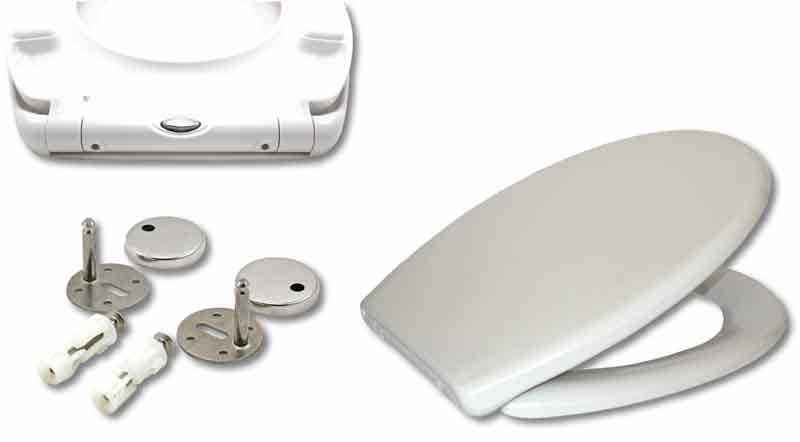 WC sjedalo duroplast bijelo GENOA sporospuštajuće