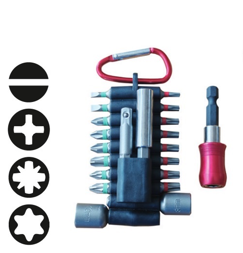 Bitovi set 21 kom s magnetnim prihvatom Tesler