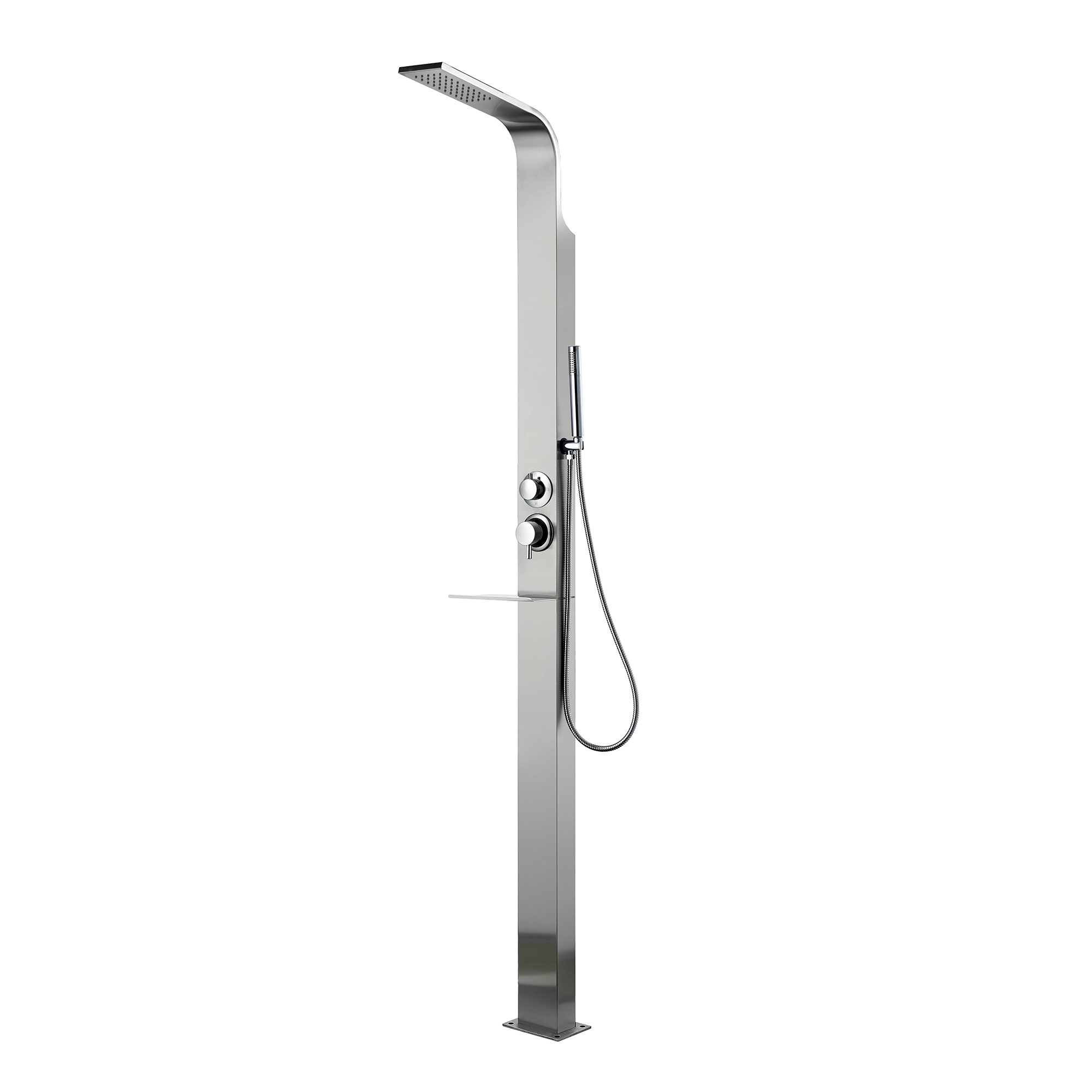 Vanjski tuš inox - s miješalicom