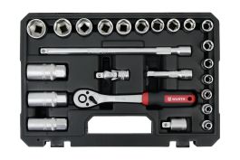 SET NASADNIH KLJUČEVA 3/8” 6-KT 24KOM REDSTRIPE