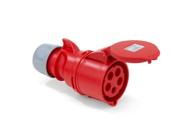 SIG.UTIČNICA ZA PROD.KABEL-CRV-5POL-32A-400V-IP45