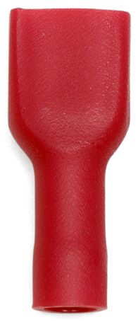 STOPICA PLOSNATA-POTPUNO IZOLIR-CRVENA-6,3X0,8MM