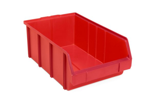 PLASTIČNA KUTIJA ZA REGAL-CRVENA-VEL.1