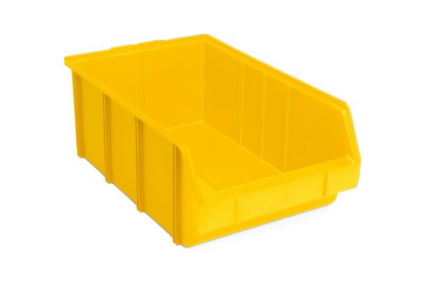 PLASTIČNA KUTIJA ZA REGAL-ŽUTA-VEL.1
