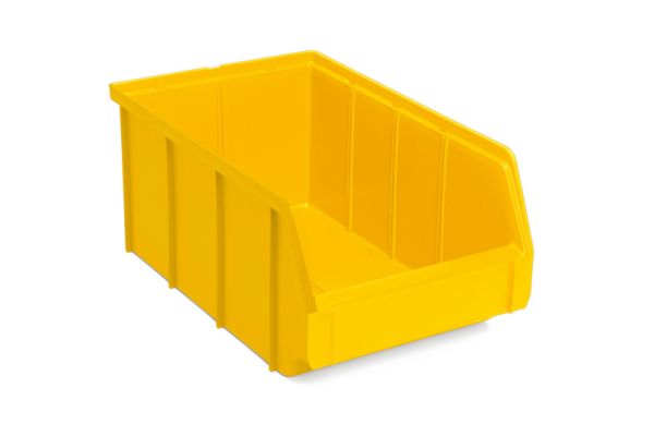 PLASTIČNA KUTIJA ZA REGAL-ŽUTA-VEL.2