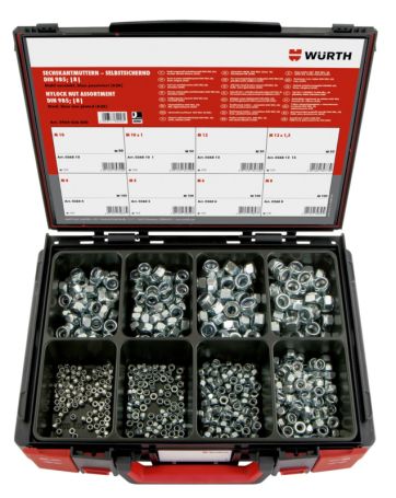 NUT-HEX-SLOK-SYSKO-DIN985-ST-600PCS SYSTEMKOFF