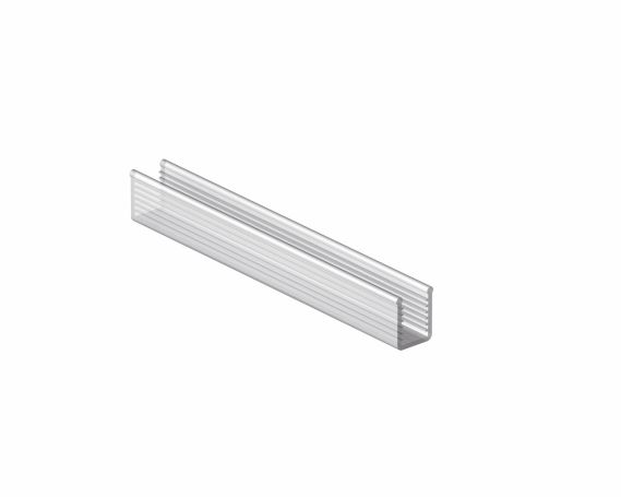UKOPNI PROFIL ZA STAKLO 6MM-GSB25/50-L2500MM