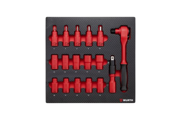 1/2” SET NASAD. KLJUČAVA VDE - 6.4.1 - 17-DIJELNI