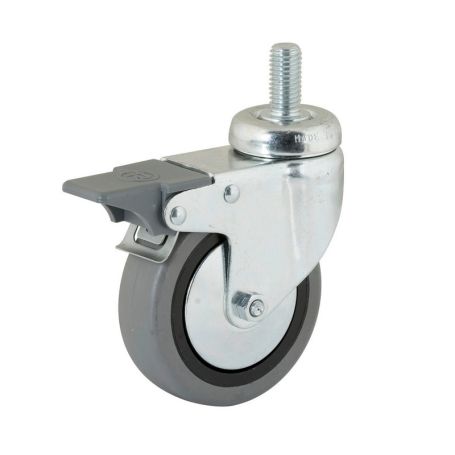 KOTAČ-OKRETNI-S VIJKOM-S KOČNICOM-55KG-D80MM