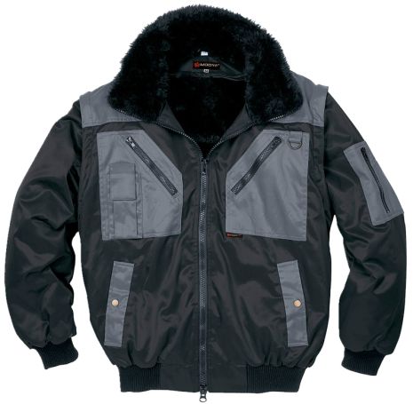 RADNA JAKNA-NEVADA-CRNO/SIVA-VEL.M