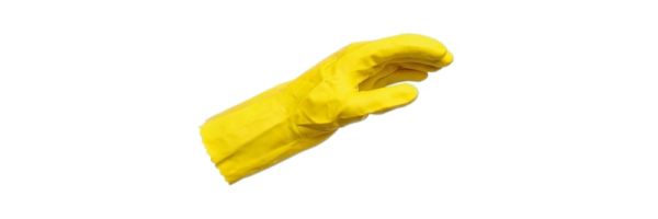 ZAŠTITNA RUKAVICA-ZA KUĆANSTVO-LATEKS-ŽUTA - VEL.9