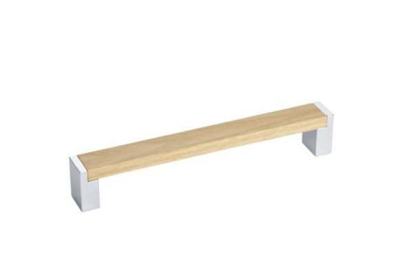 RUČKICA DESIGN MG-ZDH 1 HRAST/KROM MAT 128/140