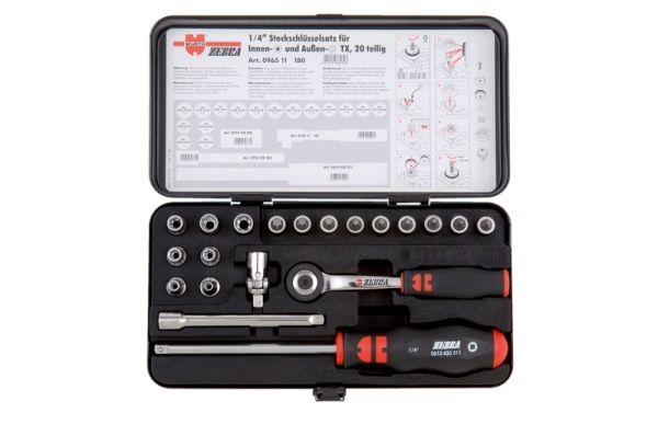 1/4" SET NASADNIH KLJUČEVA, TX, 20-DIJELNI