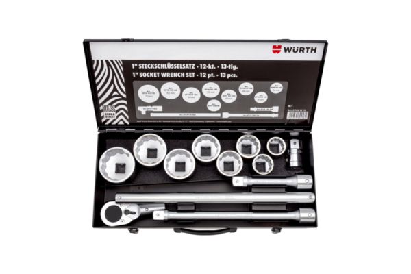 1" SET NASADNIH KLJUČEVA 12-KT, ZEBRA, 13-DIJELNI