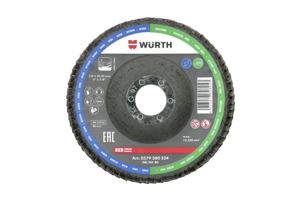 LEPEZ.BRUSNA PL FE/A2 REDSTRIPE G60 d115mm