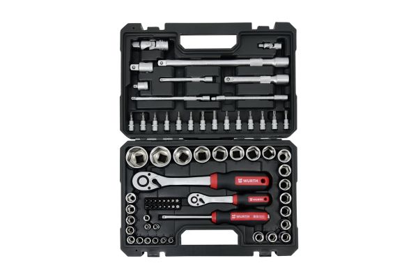 SET NASADNIH KLJUČ 1/4”-1/2” 6-KT 72KOM REDSTRIPE