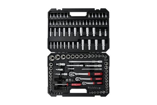 SET NASADNIH KLJUČ 1/4”-3/8”-1/2” 154KOM REDSTRIPE