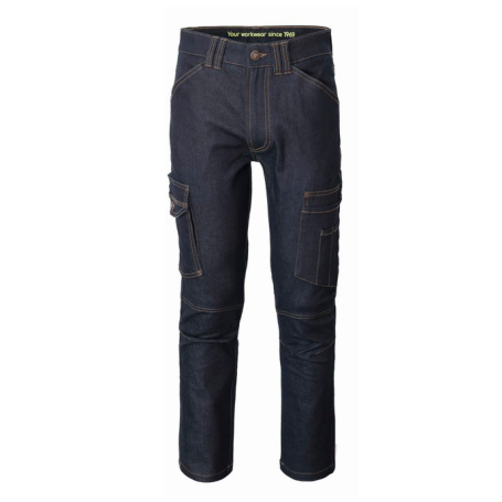 RADNE HLAČE JEANS CARGO TAMNO PLAVE 48