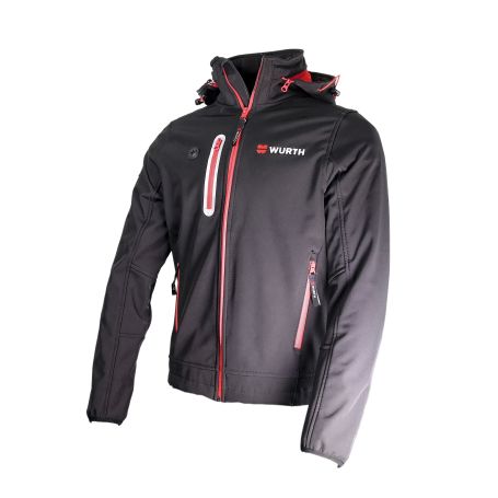 JAKNA SOFTSHELL SMARTY-WÜRTH CRNA-VEL.3XL