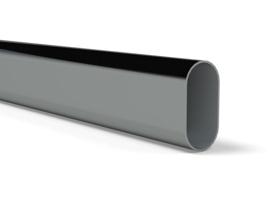 GARDEROBNA OVALNA CIJEV 30X15 MM, KROM, L=3000 MM