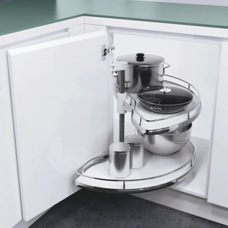 KUT. IZVLAČ.-OKRETNI OKOV VS COR WHEEL-KROM-1200MM