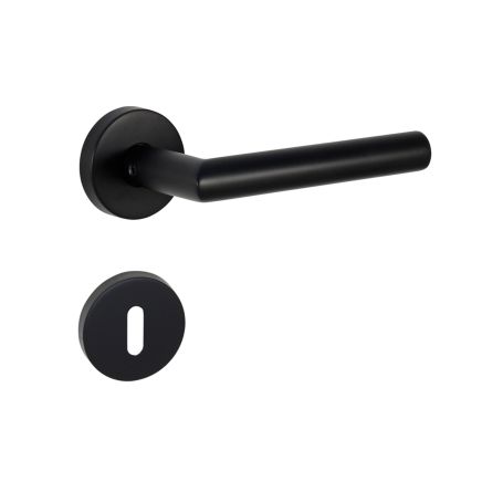 KVAKA METRO-A305-CRNA MAT-OKRUGLA ROZETA-WC