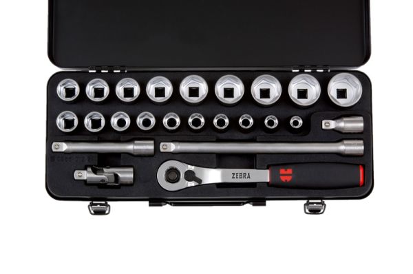 1/2" SET NASADNIH KLJUČEVA 6-KT, ZEBRA, 24-DIJELNI