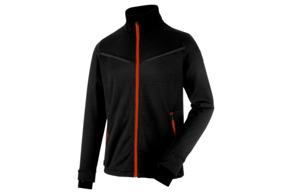 RADNA MAJICA FLEECE-PERFM-CRNO-CRVENA-XL