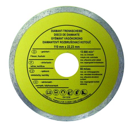 REZNA PLOČA DIJAMANTNA ZA PLOČICE 110mm