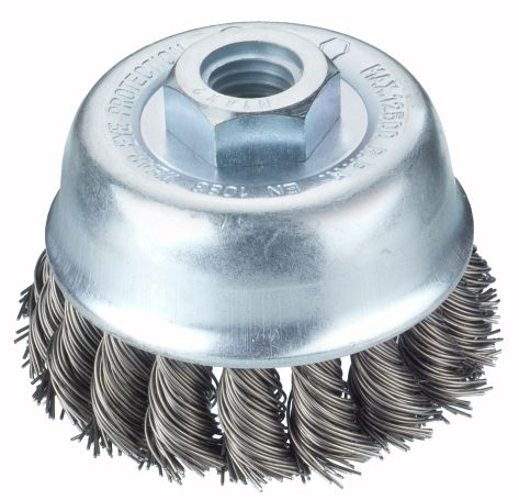 ČETKA ZA BRUS. ŽIČANA LONČASTA ZAKRIV. 65mm M14