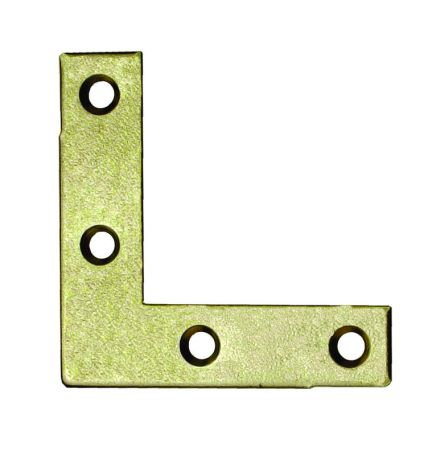 KUTNIK PERFORIRAN ŽUTO Zn 40X40X10X2mm- pak 10kom