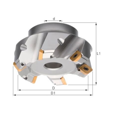 PLANSKA GL.GLAVA 45 ST. 63,0 mm PL.SEET 12T3 Z=4
