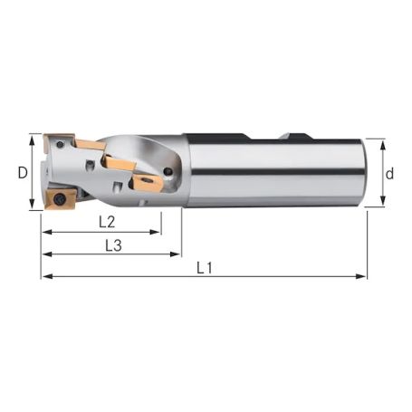 GLODALO 90 ST.  40,0 mm Z=3,  DINN 1835B