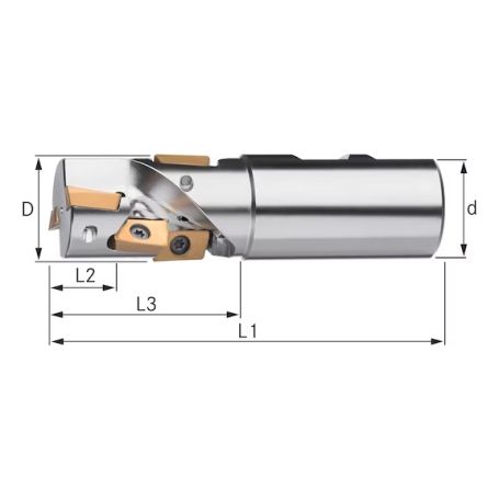 GLODALO 90 ST. SA  32,0 mm Z=2  D 32 mm DIN 1835B