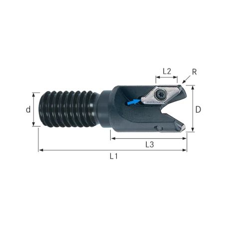 UVRT. GLAVA ZA VPGT1604 25,0mm mm NAV. M12 Z=2