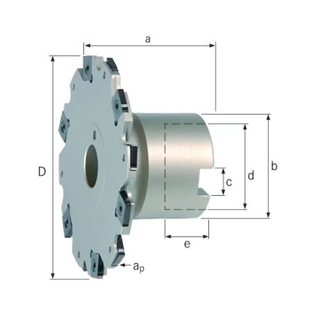 TANJURASTA GLODAČA GLAVA Z=12 125,0 mm SNHX1203T